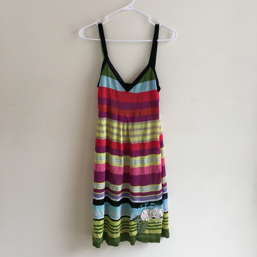 Desigual striped dress new NWT size large